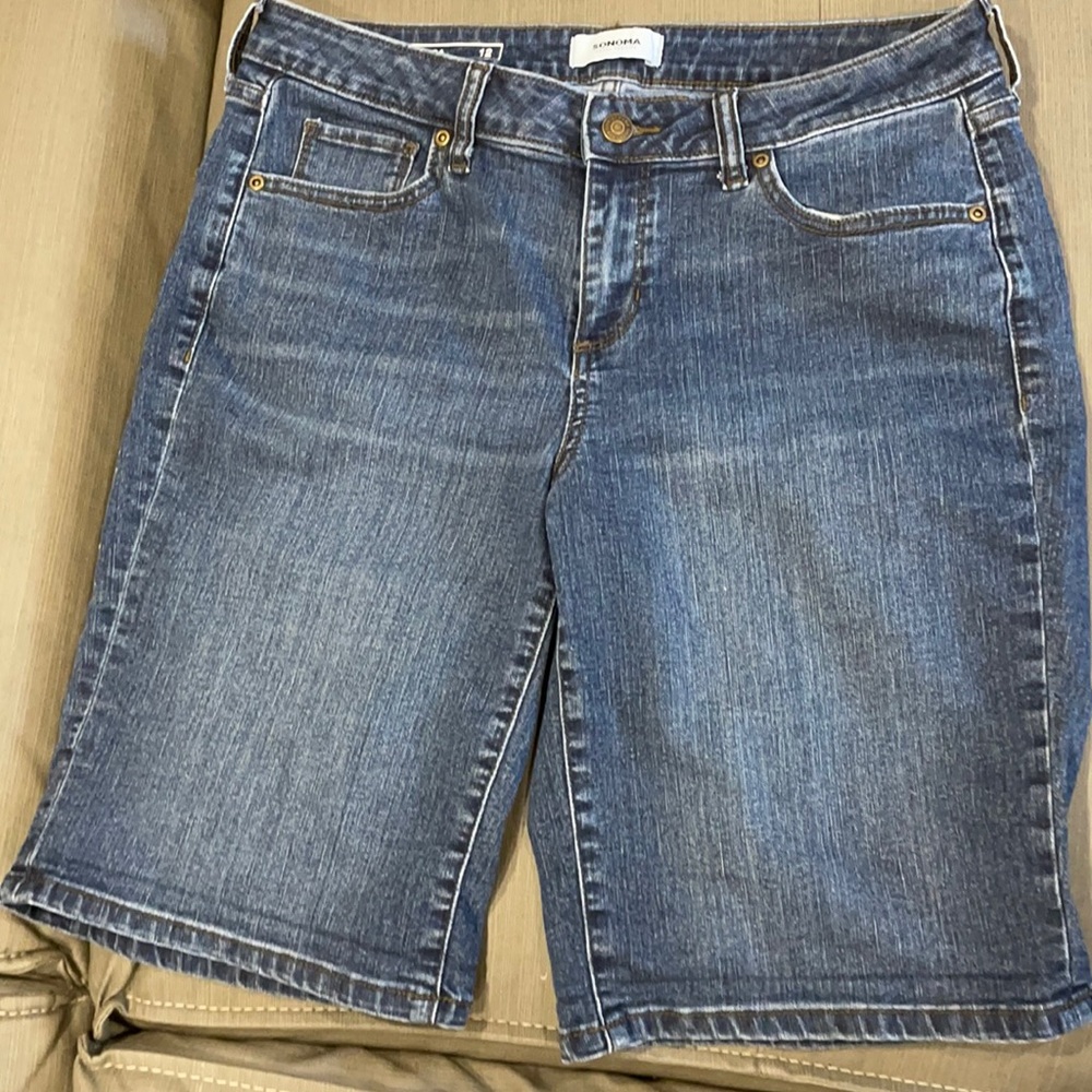 Sonoma Women’s 12 Bermuda Jean Shorts